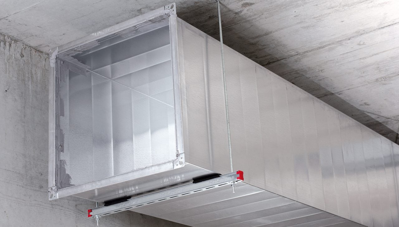 MV-RI, MV-30 MV-RI rubberinlay for MV-30 channel\For the acoustic insulation of air duct supports