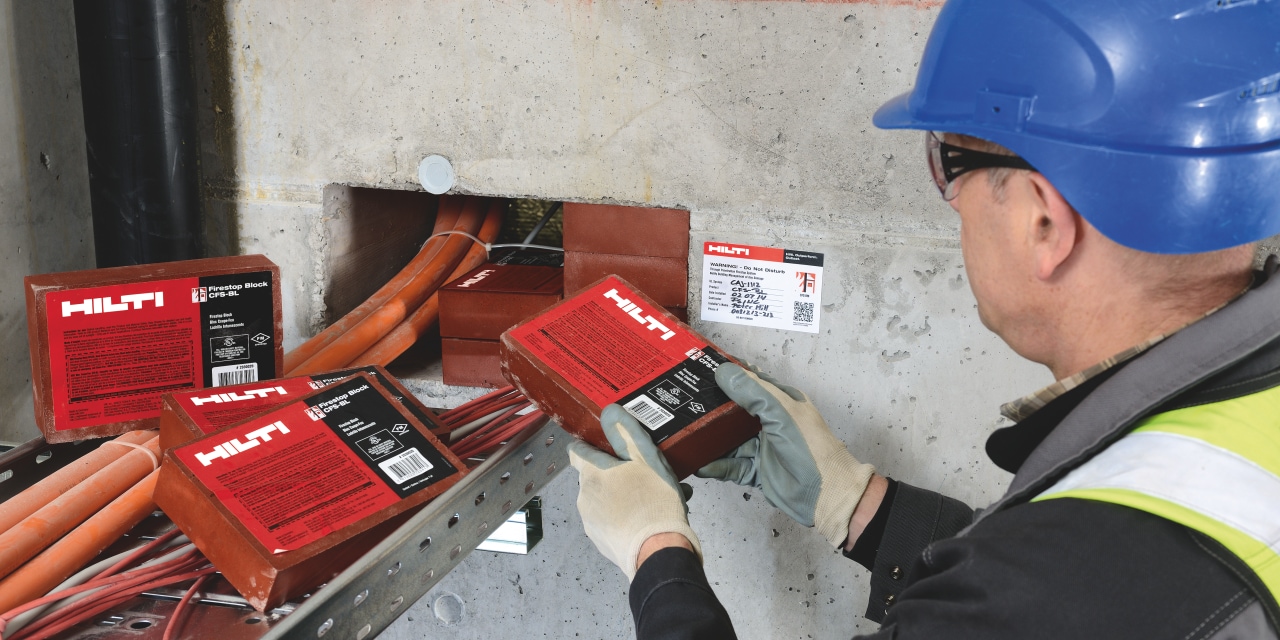 Billede af Hilti produkter for brandsikring
