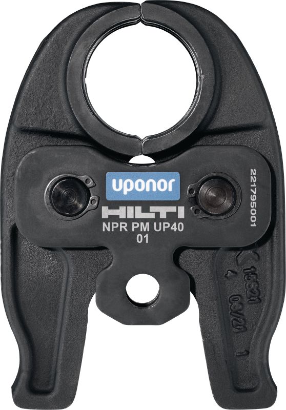 NPR PM UP rørpressekæbe Pressekæbe til Uponor S-Press® / Uponor S-Press Plus®-pressemonteringer op til 40 mm. Kompatibel med Hilti NPR 19 rørpresseværktøjer