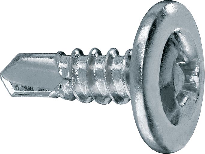 S-DD 03 Z 02 selvborende rammeskruer Metalprofilpladeskrue med tyndt hoved til indvendig brug (elforzinket) til fastgørelse af gevindbolt til styr