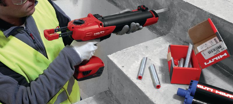 HIT HY-170 klæbeanker Premium hybrid-klæbemørtel med almindelige godkendelser til forankring i beton og murværk Arbejdsopgaver 1