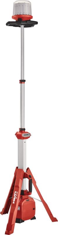 SL 10-22 Arbejdslampe Kraftfuld batteridrevet SL 10-22 lystårn med 360° belysning af indendørs byggepladser