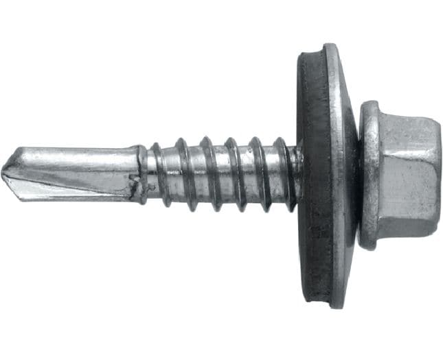 S-MD LS selvborende metalskruer Selvborende skrue (A2 rustfrit stål) med skive til tynde til mellemtykke metal på metal-fastgørelser (op til 4 mm)