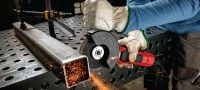 AG 125-20D Vinkelsliber 2000 W vinkelsliber med dødmandsknap til skæring og slibning i metal, beton og murværk med skiver op til 125 mm Arbejdsopgaver 3