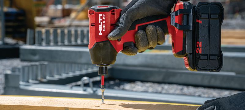 SID 6-22 Batteridrevet slagskruemaskine Batteridrevet slagskruetrækker med kulfri motor, høj hastighed og præcis håndtering, så du kan spare tid på dine fastgørelser (Nuron-batteriplatformen) Arbejdsopgaver 1