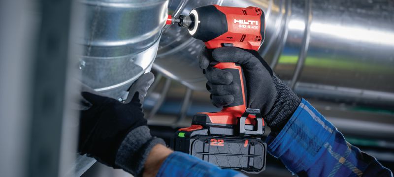 SID 6-22 Batteridrevet slagskruemaskine Batteridrevet slagskruetrækker med kulfri motor, høj hastighed og præcis håndtering, så du kan spare tid på dine fastgørelser (Nuron-batteriplatformen) Arbejdsopgaver 1