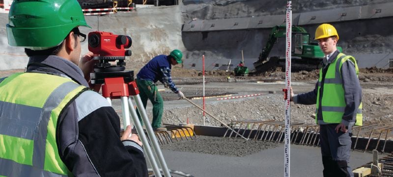 POL 15 optisk niveau Optisk niveau til nivelleringsopgaver med 28x forstørrelse Arbejdsopgaver 1