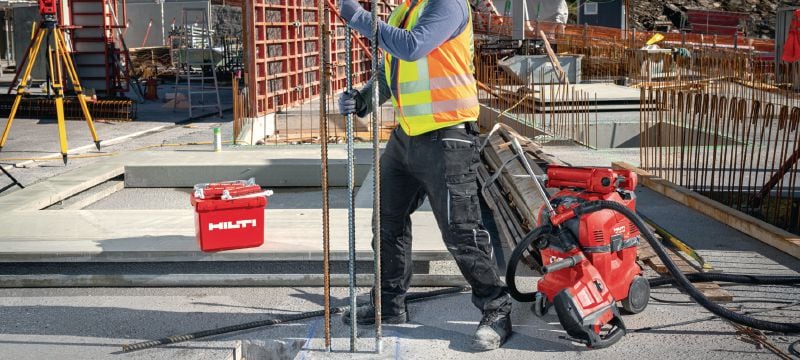 HIT HY-200-A V3 Klæbemørtel Injiceringsmørtel med ultimativ performance – hurtigt hærdende klæbemørtel med dokumentation til forankring af stål og støbeskel med eftermonteret armering i beton Arbejdsopgaver 1
