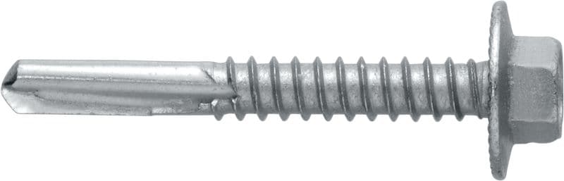 S-MD25Z selvborende metalskruer Selvborende skrue (elforzinket kulstofstål) med indpresset flange til tykke metal på metal-fastgørelser (op til 15 mm)