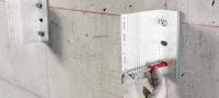 HRD-HF plastik skrueanker Forudsamlet manchetløs plastikdybel til fastgørelser til i beton og murværk med korrosionsmodstandsdygtige skruer (varmgalvaniserede, sekskantet hoved) Arbejdsopgaver 3