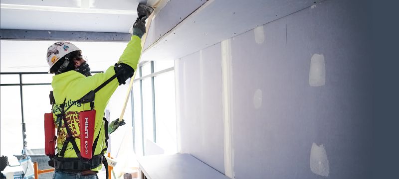 EXO-O1 Exoskelet over hovedhøjde Passivt exoskelet, som hjælper med at aflaste skuldre og arme under monteringsarbejde over hovedhøjde Arbejdsopgaver 1