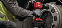 SIW 10-22 Batteridrevet slagnøgle med ¾” højt moment Batteridrevet slagnøgle med højt moment og ¾ ambolt og friktionsring til krævende fastgørelser Arbejdsopgaver 1