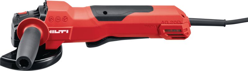 AG 125-20D Vinkelsliber 2000 W vinkelsliber med dødmandsknap til skæring og slibning i metal, beton og murværk med skiver op til 125 mm