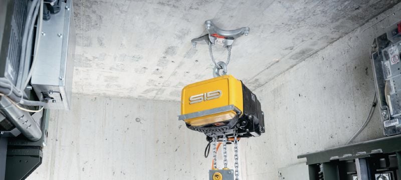 HAP 2,5 fastgørelsespunkt til elevatorer Eftermonteret hejsepunkt til midlertidige ophæng under montering og vedligeholdelse i elevatorskakte Arbejdsopgaver 1