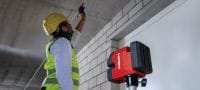 PM 20-CG 12 V lodret og krydslinjelaser Kombilaser med grøn stråle med 2 linjer og 4 punkter til VVS, nivellering, tilpasning og kvadrering (12 V batteriplatform) Arbejdsopgaver 3