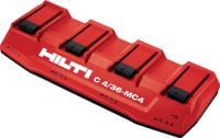 C4/36-MC4 Multi-bay oplader Multioplader med flere porte til alle Hilti Li-ion-batterier