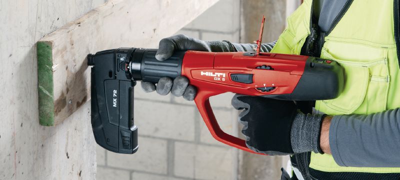 X-U MX Stål-/betonsøm (magasineret) Båndede søm med høj performance til fastgørelse på beton og stål med krudtdrevne boltepistoler Arbejdsopgaver 1