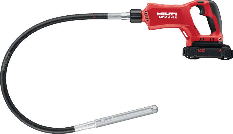 NCV 4-22 batteridrevet betonvibrator NCV 4-22 Batteridrevet Stavvibrator med kulfri motor til komprimering af små hældninger (Nuron-batteriplatform)