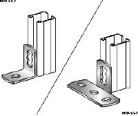 MQP-1-F skinnefod Varmgalvaniseret (HDG) skinnefod til fastgørelse af skinner i beton i lette/mellemtunge opgaver