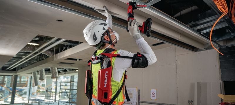 EXO-S SKULDER-EXOSKELET Bærbart exoskelet, som mindsker træthed i skuldrene og nakken ved arbejde over skulderniveau. Til bicepsomkreds op til 40 cm (16) Arbejdsopgaver 1