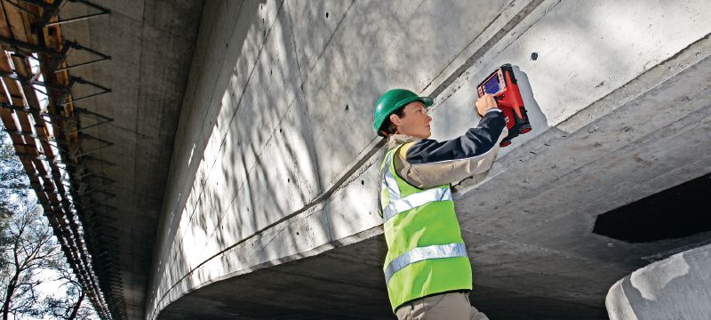 PS 1000 x-scan betonscanner Effektiv betonscanner til strukturanalyse og lokalisering af indbyggede objekter i flere lag Arbejdsopgaver 1