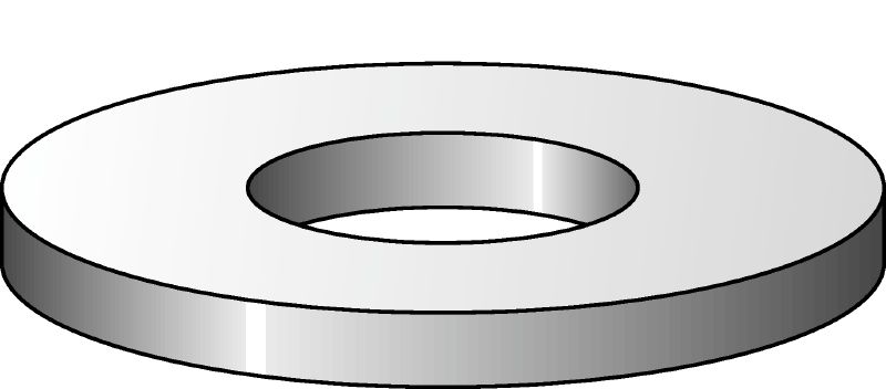 Flad skive (ISO 7093) Varmgalvaniseret (HDG) fladskive i overensstemmelse med ISO 7093 til anvendelse i forskellige opgaver