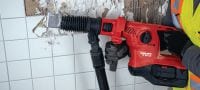 TE 30-22 batteridrevet borehammer TE 30-22 effektfuld batteridrevet SDS Plus (TE-C) borehammer med aktiv vibrationsreduktion og aktiv momentstyring til robust boring og mejsling i beton (Nuron-batteriplatform) Arbejdsopgaver 6