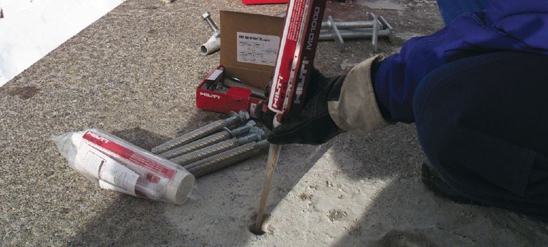 HIT-ICE klæbeanker Premium klæbemørtel til forankring i beton i minusgrader Arbejdsopgaver 1