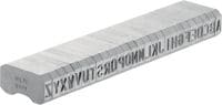 X-MC S 5,6/6 Stempler til mærkning af stål Smalle bogstav- og taltegn med skarp spids til stempling af identifikationsmærker på metal