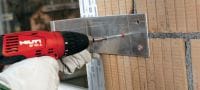 HRD-C plastik rammeanker Forudsamlet manchetløs plastikdybel til fastgørelser til i beton og murværk med skruer (kulstofstål, undersænket skrue) Arbejdsopgaver 1