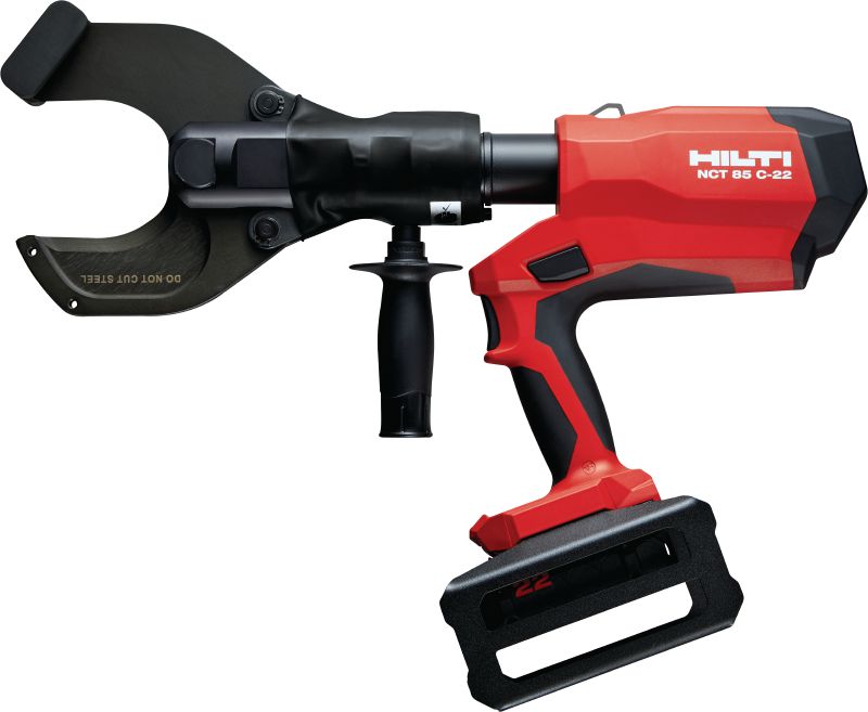 NHT 85 C-22 kobber/aluminium batteridrevet kabelskæremaskine Batteridrevet pistolgrebsskærer til kobber- og aluminiumskabler op til 3,2 │80 mm (Nuron-batteriplatform)