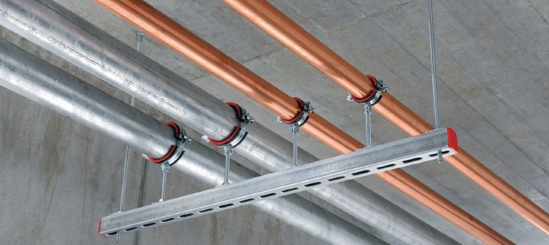 HUS3-I 6 skrueanker til beton Ultimate Performance skrueanker til hurtigere, permanent fastgørelse i beton (kulstofstål, hoved med indvendigt multigevind) Arbejdsopgaver 1