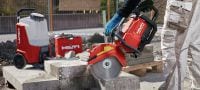 DSH 700-22 Batteridrevet kapsav (bageste håndtag) Robust batteridrevet kapsav med baghåndtag til beton, metal og murværk (Nuron-batteriplatform) Arbejdsopgaver 5