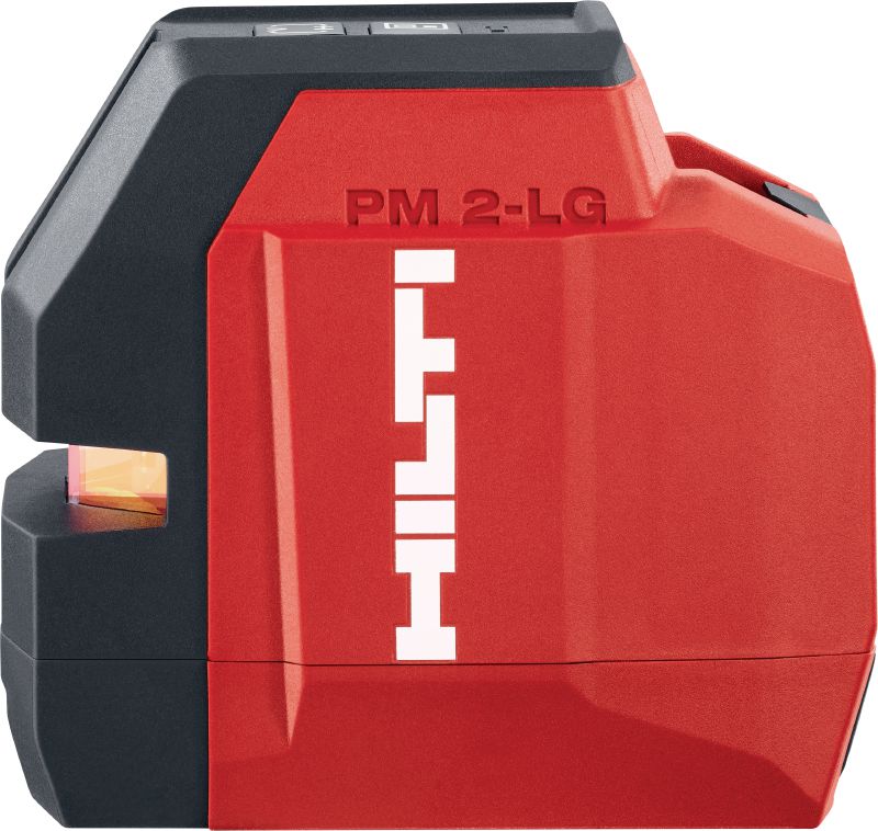 PM 2-LG Linjelaser med grøn laserstråle Grøn linjelaser med 2 meget synlige stråler til nivellering og opmåling
