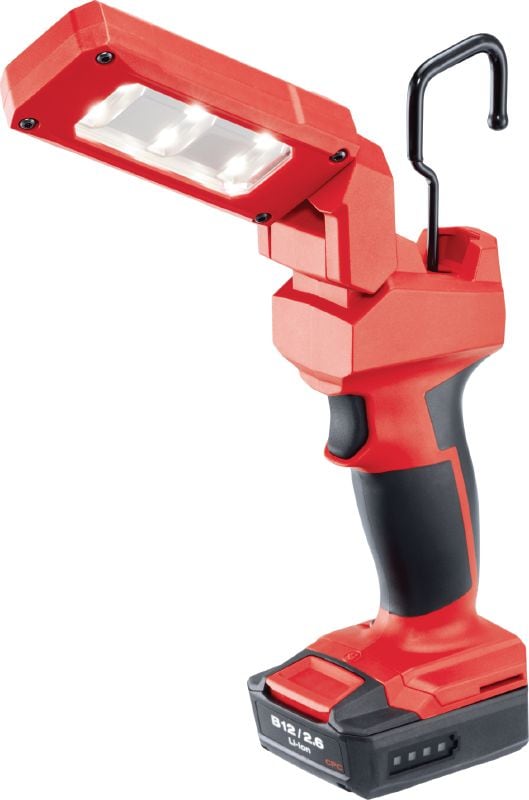 SL 2-A12 Arbejdslampe 12 V batteridrevet LED arbejdslys med fleksibelt hoved til belysning af arbejdsområder