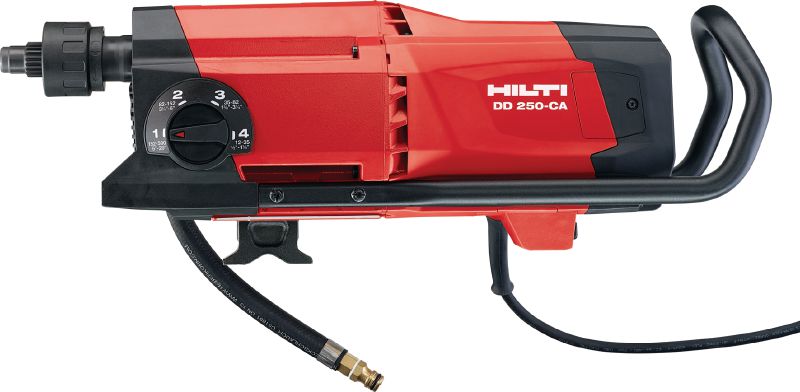DD 250-CA Diamantboremaskine Avanceret robust diamantboremaskine med valgfri Cut Assist-autofødningsenhed til kerneboring af meget små til store diametre på 12-500 mm (1/2 – 20)