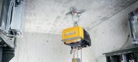 HAP 2,5 fastgørelsespunkt til elevatorer Eftermonteret hejsepunkt til midlertidige ophæng under montering og vedligeholdelse i elevatorskakte Arbejdsopgaver 2