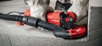 AG 125-20D Vinkelsliber 2000 W vinkelsliber med dødmandsknap til skæring og slibning i metal, beton og murværk med skiver op til 125 mm Arbejdsopgaver 8