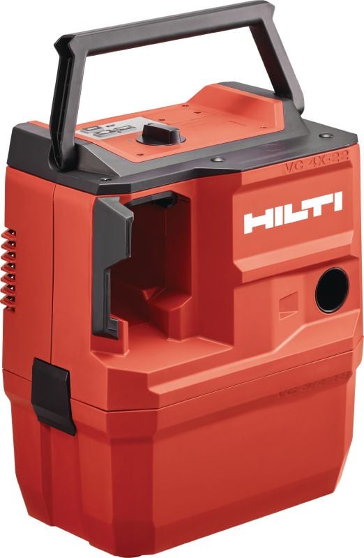 VC 4HX-22 T8 Batteridrevet støvsuger i H-klassen Kompakt og effektiv batteridrevet H-klasse støvsuger med 8 liters tank og valgfri rygsækmulighed til byggepladsen.
