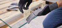 HIT-Glas Placeringstilbehør Skumpositioneringstilbehør til centrering og justering af glaspartier i metalprofil ved brug sammen med HIT-HY 270-klæbemørtel Arbejdsopgaver 2