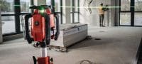 PR 40G-22 Indendørs rotationslaser med grøn laserstråle Robust indendørs rotationslaser med meget synligt grønt lys og automatiske funktioner til nivellering, opmåling, hældning og kvadrering (Nuron-platform) Arbejdsopgaver 2