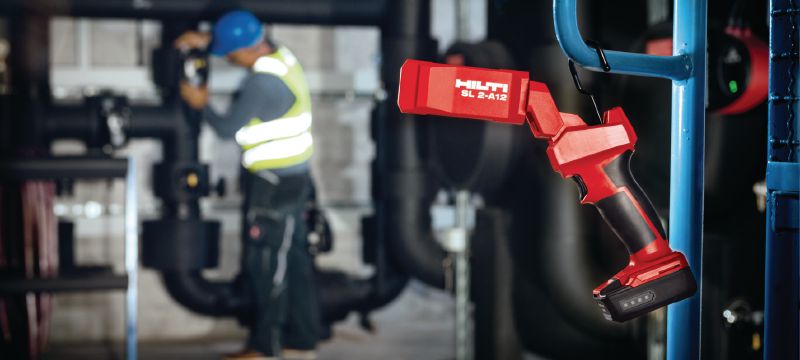 SL 2-A12 Arbejdslampe 12 V batteridrevet LED arbejdslys med fleksibelt hoved til belysning af arbejdsområder Arbejdsopgaver 1