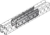 MIQC-E Forbinder Varmgalvaniseret forbinder (HDG) til forbindelse af MIQ-bjælker på langs for lange spænd ved tunge opgaver