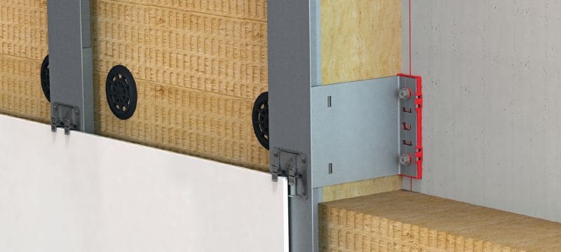 FOX VI L Konsol Alsidig vægkonsol til montering af regnskærms-facadeunderstrukturer Arbejdsopgaver 1