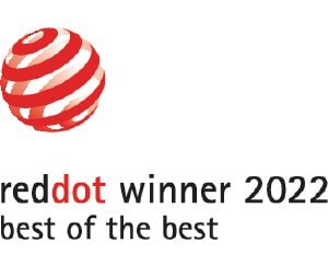                Dette produkt er tildelt Red Dot designprisen "Best of the Best".            