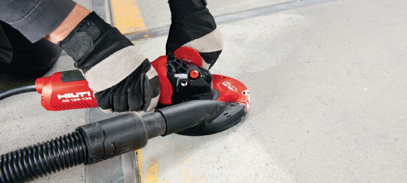 AG 125-13S vinkelsliber 1300 W vinkelsliber med holdbar kulbørste til skæring og slibning med skiver på op til 125 mm Arbejdsopgaver 1