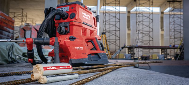 HIT-FP 700 R injicerbar, cementbaseret klæbemørtel Injicerbar cementbaseret klæbemørtel til armeringsjernforbindelser med brandkrav Arbejdsopgaver 1