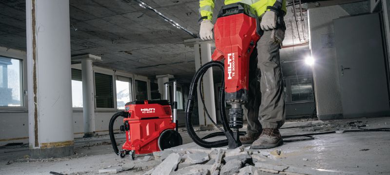 TE 3000-AVR Robust elektrisk mejselhammer Ekstremt kraftfuld mejselhammer til krævende betonnedbrydning, asfaltskæring, jordarbejde og montering af jordspyd Arbejdsopgaver 1