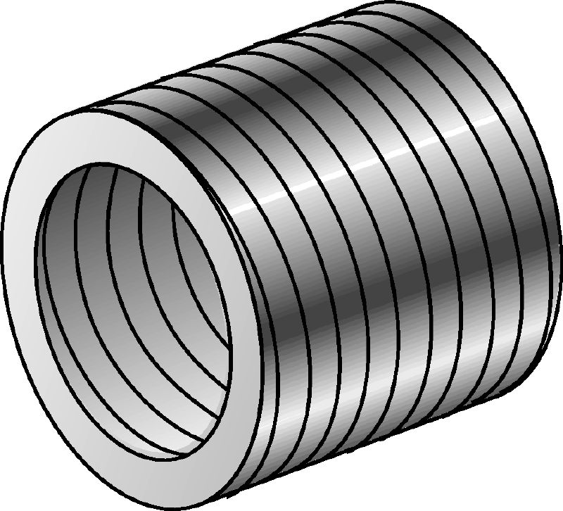 SR-RM reduktionsmuffer Galvaniserede reducerende afstandsstykker til at reducere gevindstængers diameter