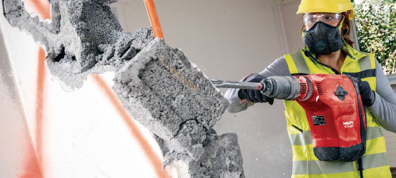 TE 70-ATC/AVR borehammer Meget effektfuld SDS Max (TE-Y) borehammer til robust boring og mejsling i beton Arbejdsopgaver 1